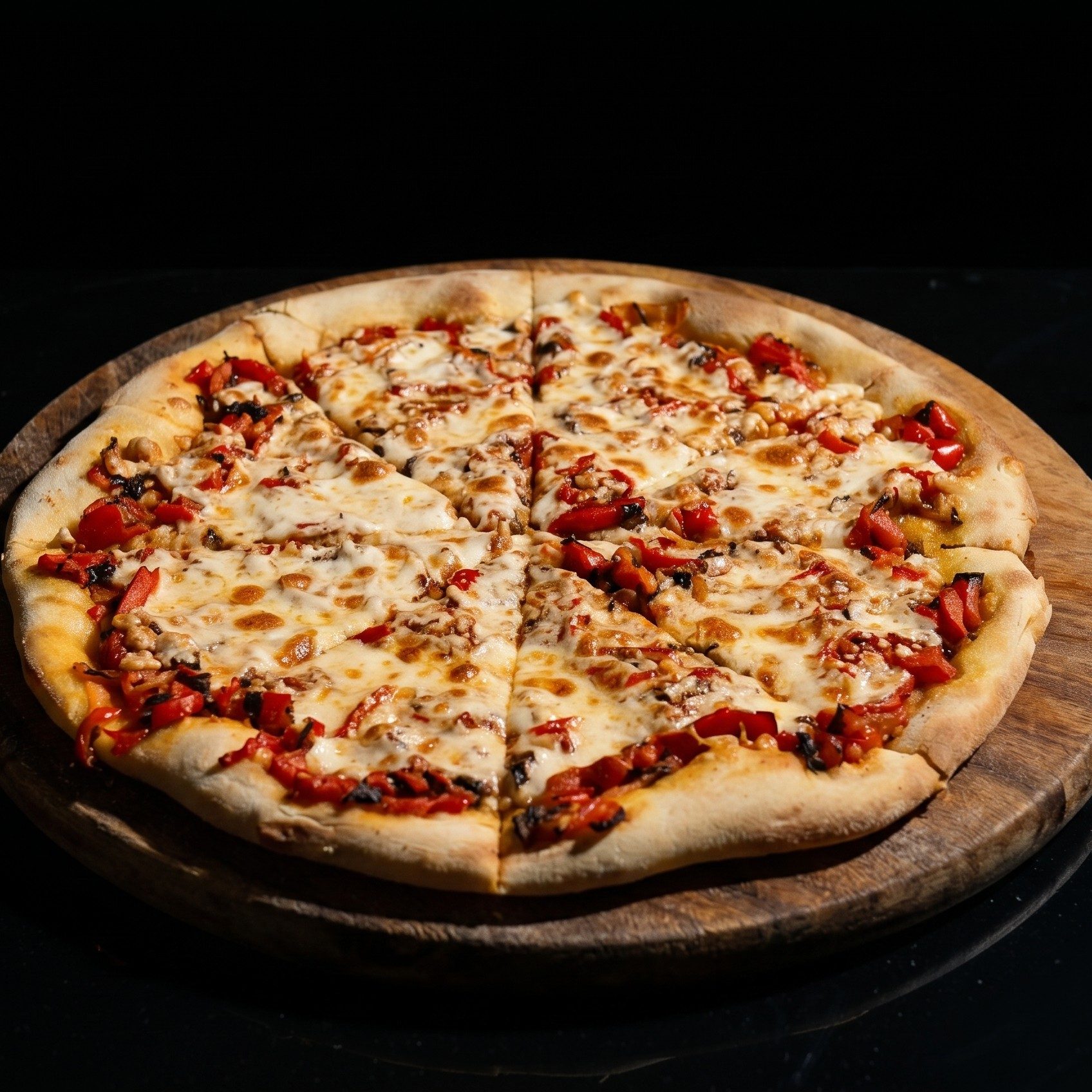 Moustache pitza.