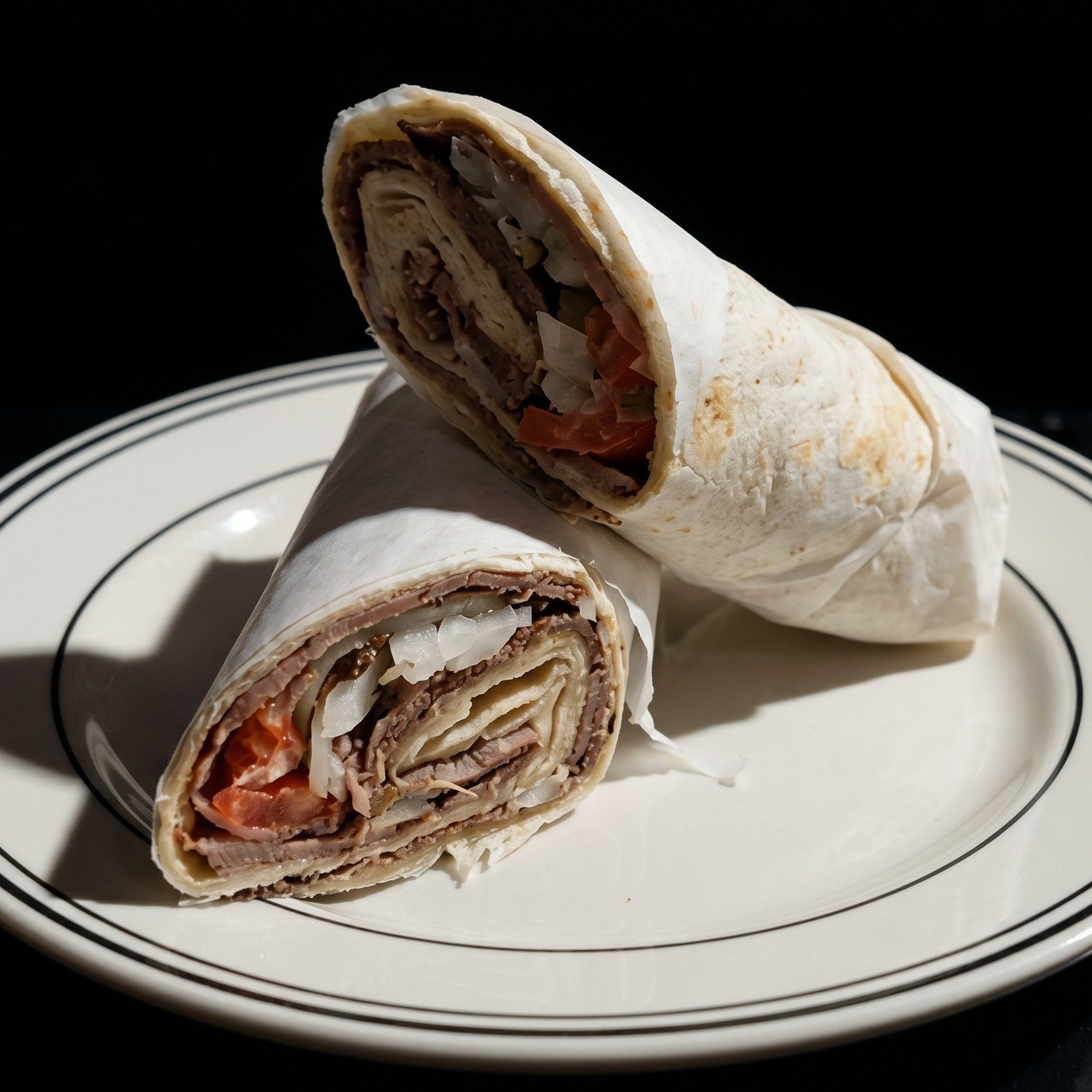 Leg of lamb sandwich.