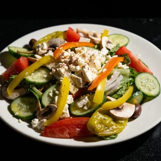 Garden feta salad