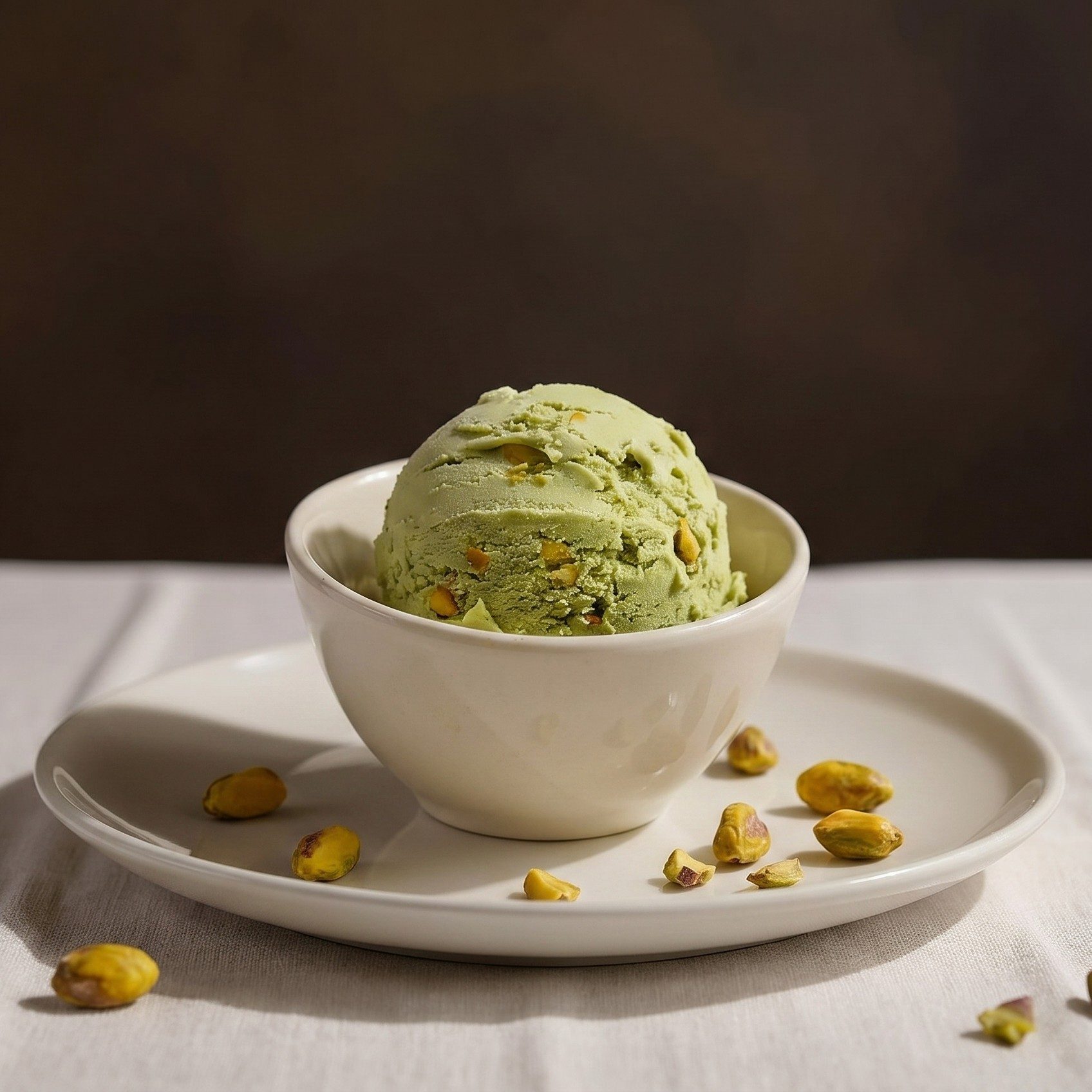 Pistachio ice cream.
