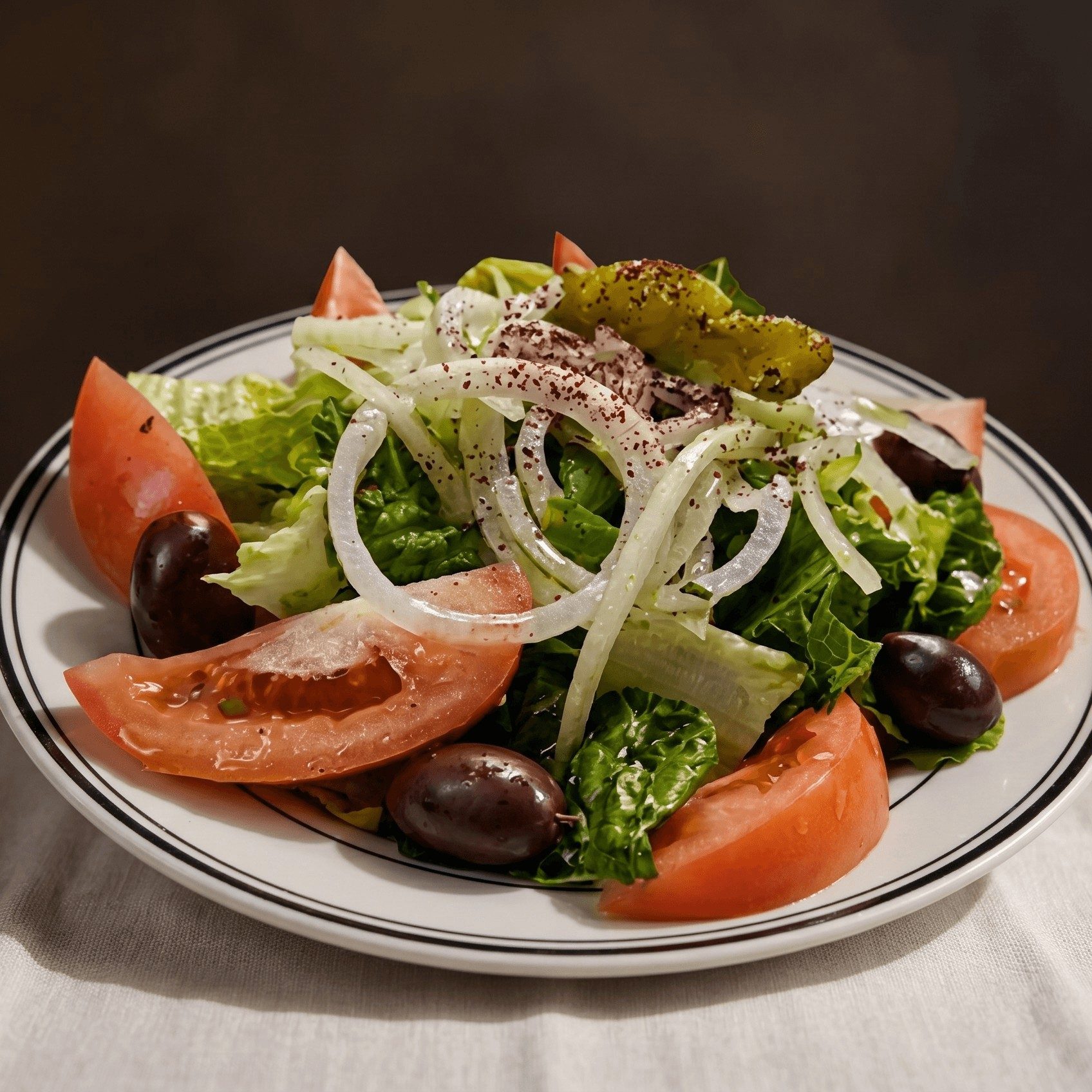 Lettuce tomato salad.
