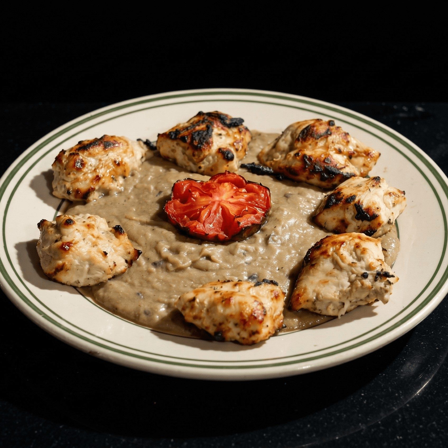 Chicken kebab.