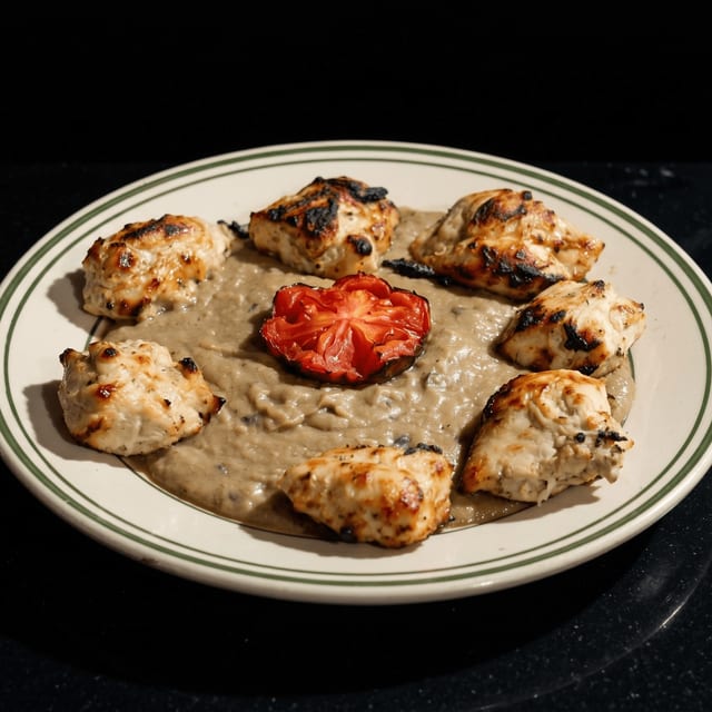 Chicken kebab.