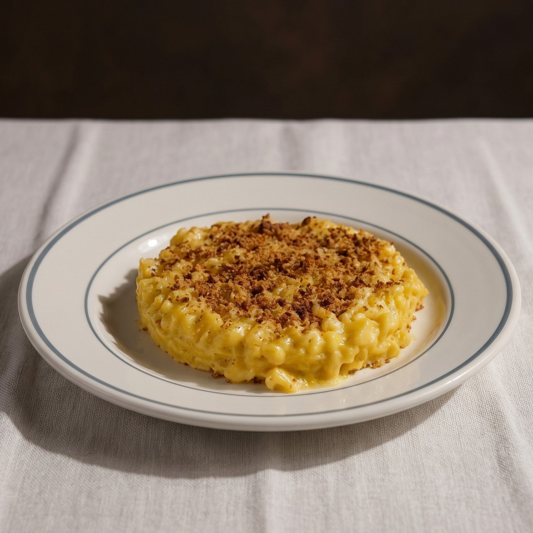 Saffron rice pudding.
