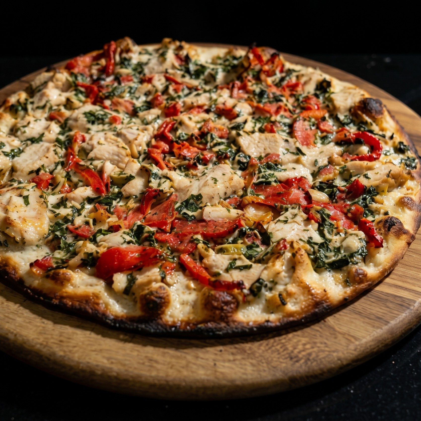 Chicken pitza.